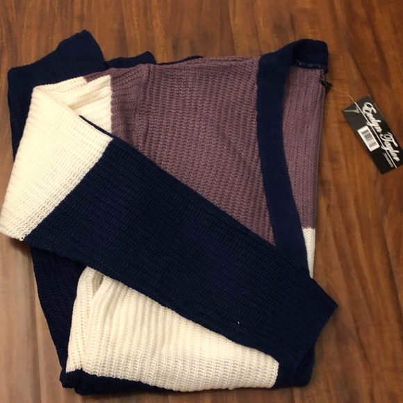 Color Block Cardigan - Picture 5 of 8